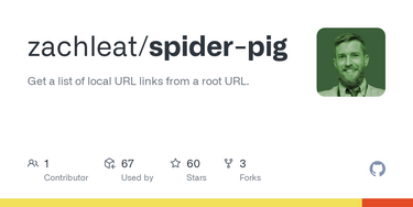 OpenGraph image for github.com/zachleat/spider-pig