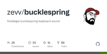 OpenGraph image for github.com/zevv/bucklespring