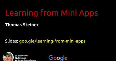 OpenGraph image for goo.gle/learning-from-mini-apps