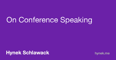OpenGraph image for hynek.me/articles/speaking/