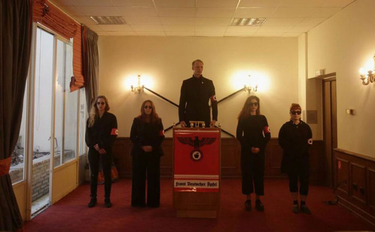 OpenGraph image for hyperallergic.com/471032/the-athens-biennale-negligently-satirizes-the-aesthetics-of-the-alt-right/