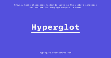 OpenGraph image for hyperglot.rosettatype.com