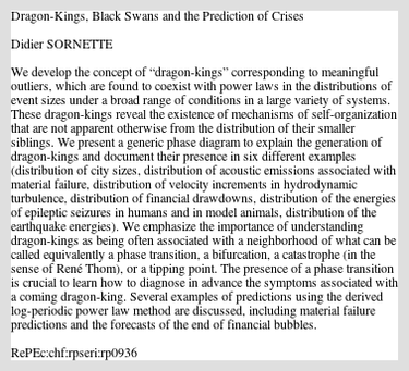 OpenGraph image for ideas.repec.org/p/chf/rpseri/rp0936.html