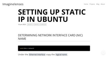 Preview of https://imaginelenses.com/blog/static-ip-setup/