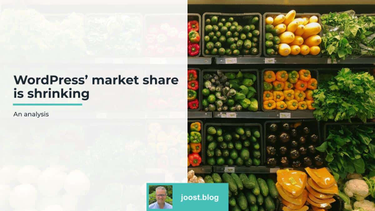 OpenGraph image for joost.blog/wordpress-market-share-shrinking/