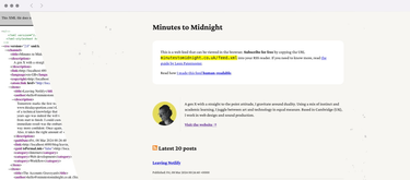 OpenGraph image for minutestomidnight.co.uk/blog/build-a-human-readable-rss-with-jekyll/