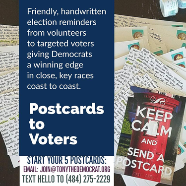 OpenGraph image for postcardstovoters.org/volunteer/