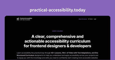 OpenGraph image for practical-accessibility.today/