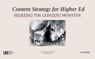 OpenGraph image for prezi.com/hthrikqe8qvj/fighting-the-content-monster-content-strategy-for-highered/