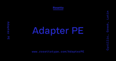 OpenGraph image for rosettatype.com/AdapterPE