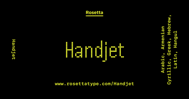 OpenGraph image for rosettatype.com/Handjet