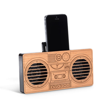 OpenGraph image for shop.glowforge.com/collections/home/products/retro-boombox-phone-amp