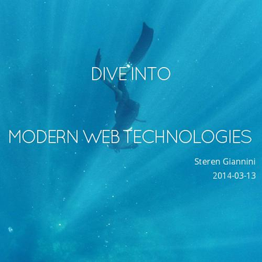 OpenGraph image for slid.es/steren/modern-web-technologies