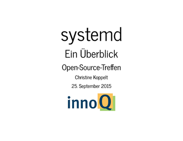 OpenGraph image for speakerdeck.com/ckoppelt/systemd-ein-uberblick