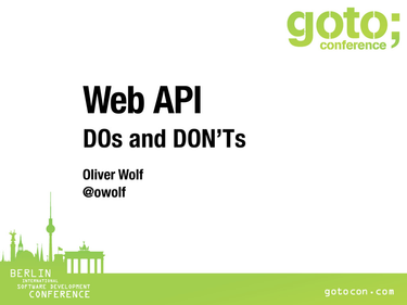 OpenGraph image for speakerdeck.com/owolf/web-api-dos-and-donts