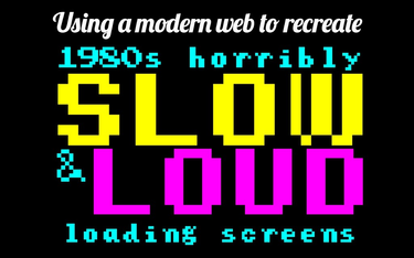 OpenGraph image for speakerdeck.com/rem/using-a-modern-web-to-recreate-1980s-horribly-slow-and-loud-loading-screens