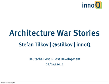 OpenGraph image for speakerdeck.com/stilkov/architecture-war-stories-e-post-2014-02-14