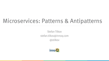 OpenGraph image for speakerdeck.com/stilkov/microservices-patterns-and-antipatterns