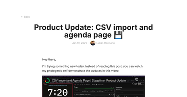 OpenGraph image for stagetimer.io/blog/product-update-1-20/