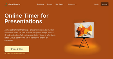 OpenGraph image for stagetimer.io/use-cases/online-presentation-timer/
