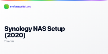 OpenGraph image for stefanzweifel.io/posts/2020/08/04/synology-nas-setup-2020/#folder-structure--synology-drive