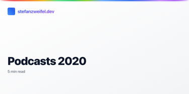 OpenGraph image for stefanzweifel.io/posts/2020/11/14/podcasts-2020/