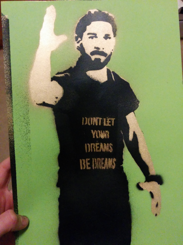 OpenGraph image for streak.club/p/7775/shia-labeouf-delivers-the-most-intense-motivational-stencil-of-all-time-by-s0lll0s