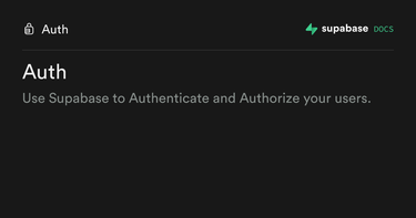 OpenGraph image for supabase.io/docs/guides/auth#third-party-logins