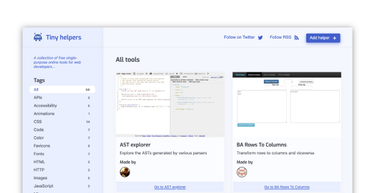 OpenGraph image for tiny-helpers.dev/