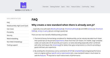 OpenGraph image for webassembly.org/docs/faq/