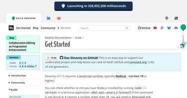 OpenGraph image for 11ty.dev/docs/