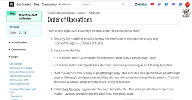 OpenGraph image for 11ty.dev/docs/advanced-order/