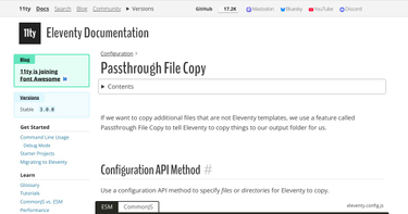 OpenGraph image for 11ty.dev/docs/copy/#passthrough-during-serve