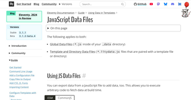 OpenGraph image for 11ty.dev/docs/data-js/#arguments-to-global-data-files