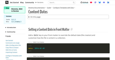 OpenGraph image for 11ty.dev/docs/dates/#setting-a-content-date-in-front-matter