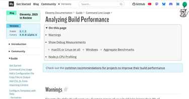 OpenGraph image for 11ty.dev/docs/debug-performance/