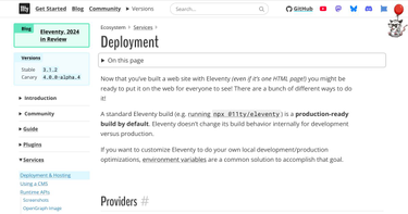 OpenGraph image for 11ty.dev/docs/deployment/#community-tutorials