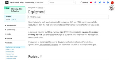 OpenGraph image for 11ty.dev/docs/deployment/#community-tutorials