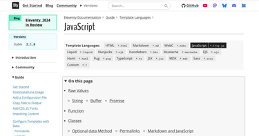 OpenGraph image for 11ty.dev/docs/languages/javascript/