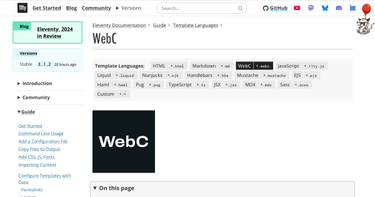 OpenGraph image for 11ty.dev/docs/languages/webc/#post-process-html-output-as-webc