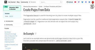 OpenGraph image for 11ty.dev/docs/pages-from-data/