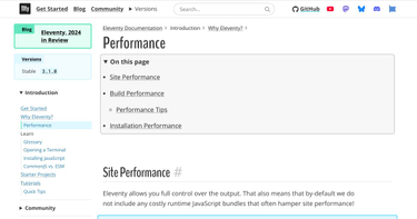 OpenGraph image for 11ty.dev/docs/performance/