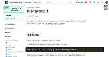 OpenGraph image for 11ty.dev/docs/plugins/directory-output/