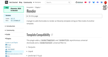 OpenGraph image for 11ty.dev/docs/plugins/render/#renderfile