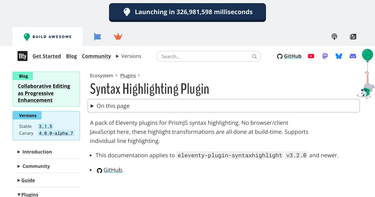 OpenGraph image for 11ty.dev/docs/plugins/syntaxhighlight/#javascript-function-(for-11ty.js)