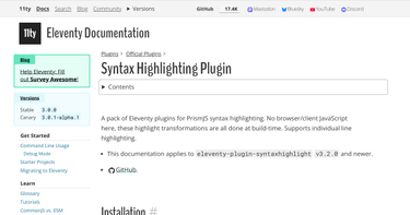 OpenGraph image for 11ty.dev/docs/plugins/syntaxhighlight/#javascript-function-(for-11ty.js)