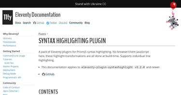 OpenGraph image for 11ty.dev/docs/plugins/syntaxhighlight/