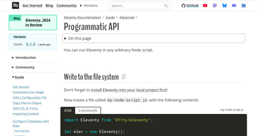 OpenGraph image for 11ty.dev/docs/programmatic/