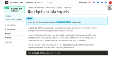 OpenGraph image for 11ty.dev/docs/quicktips/cache-api-requests/