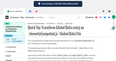 OpenGraph image for 11ty.dev/docs/quicktips/create-multiple-computed-data-elements/